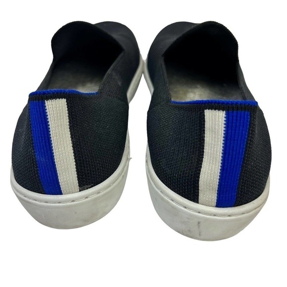 Rothy's Navy Blue Tree Lounge Knit Slip On Sneakers Size 10 Loafers - Picture 6 of 9
